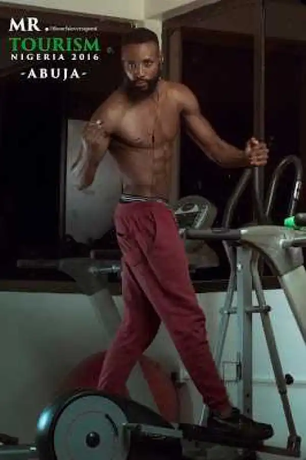 Who is the hottest? Check out gym photos of Mr. Tourism Nigeria 2016 finalist